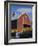 Pumpkins for Sale in Front of a Red Barn, Vermont, New England, USA-Fraser Hall-Framed Photographic Print