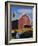 Pumpkins for Sale in Front of a Red Barn, Vermont, New England, USA-Fraser Hall-Framed Photographic Print