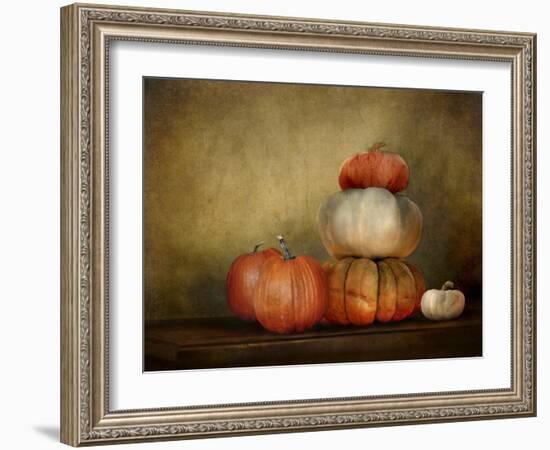 Pumpkins Still Life-Jai Johnson-Framed Giclee Print