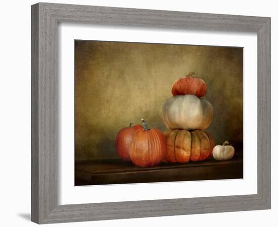 Pumpkins Still Life-Jai Johnson-Framed Giclee Print