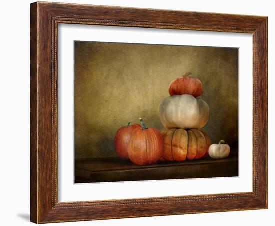 Pumpkins Still Life-Jai Johnson-Framed Giclee Print