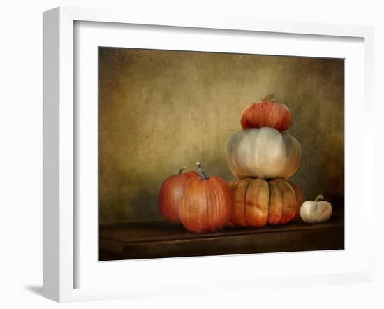 Pumpkins Still Life-Jai Johnson-Framed Giclee Print