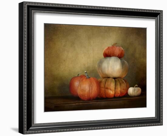 Pumpkins Still Life-Jai Johnson-Framed Giclee Print