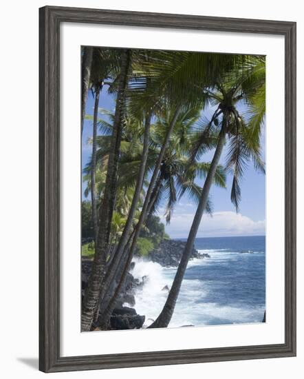 Puna (Black Sand) Beach, Island of Hawaii (Big Island), Hawaii, USA-Ethel Davies-Framed Photographic Print