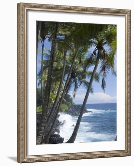 Puna (Black Sand) Beach, Island of Hawaii (Big Island), Hawaii, USA-Ethel Davies-Framed Photographic Print