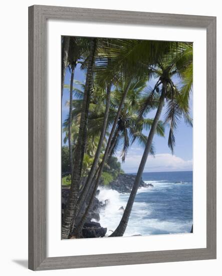 Puna (Black Sand) Beach, Island of Hawaii (Big Island), Hawaii, USA-Ethel Davies-Framed Photographic Print