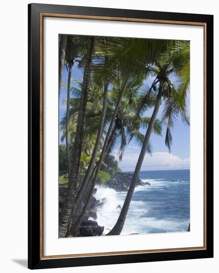 Puna (Black Sand) Beach, Island of Hawaii (Big Island), Hawaii, USA-Ethel Davies-Framed Photographic Print