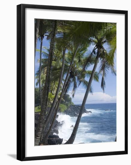 Puna (Black Sand) Beach, Island of Hawaii (Big Island), Hawaii, USA-Ethel Davies-Framed Photographic Print