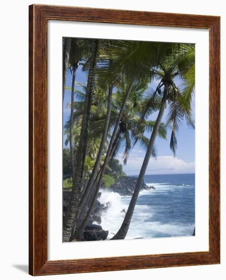 Puna (Black Sand) Beach, Island of Hawaii (Big Island), Hawaii, USA-Ethel Davies-Framed Photographic Print