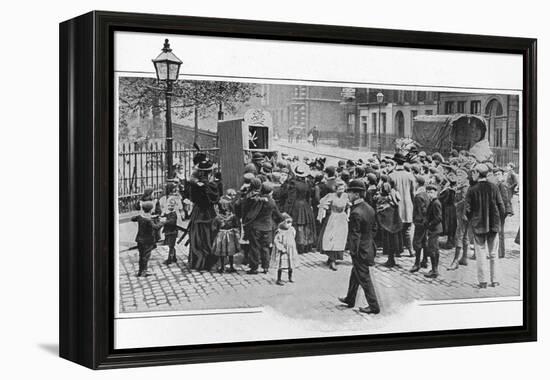 Punch and Judy show, London, c1903 (1903)-Unknown-Framed Premier Image Canvas