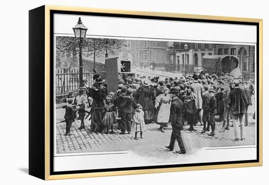 Punch and Judy show, London, c1903 (1903)-Unknown-Framed Premier Image Canvas