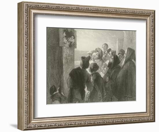 Punch at Naples-Thomas Uwins-Framed Giclee Print