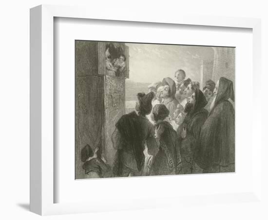 Punch at Naples-Thomas Uwins-Framed Giclee Print