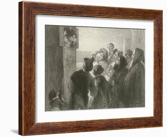 Punch at Naples-Thomas Uwins-Framed Giclee Print