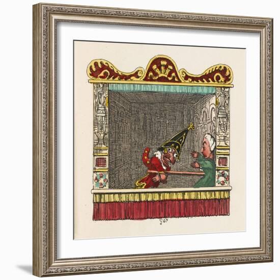 Punch Physiks the Doctor-George Cruikshank-Framed Art Print