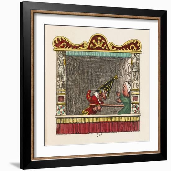 Punch Physiks the Doctor-George Cruikshank-Framed Art Print