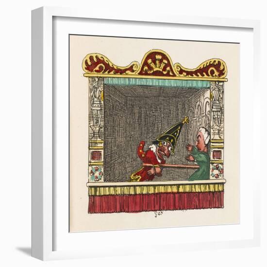 Punch Physiks the Doctor-George Cruikshank-Framed Art Print