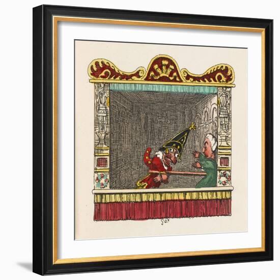 Punch Physiks the Doctor-George Cruikshank-Framed Art Print