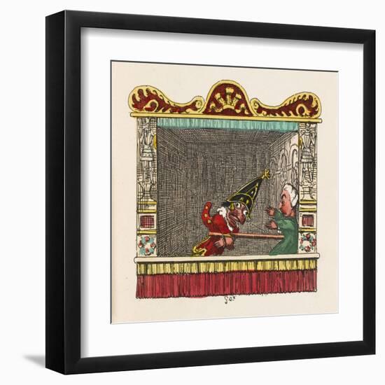 Punch Physiks the Doctor-George Cruikshank-Framed Art Print