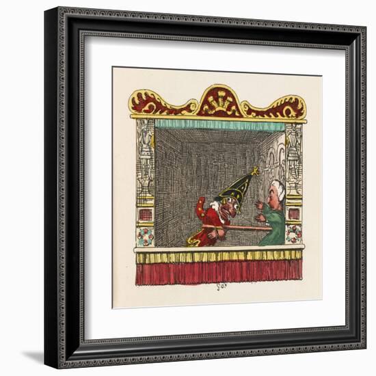 Punch Physiks the Doctor-George Cruikshank-Framed Art Print