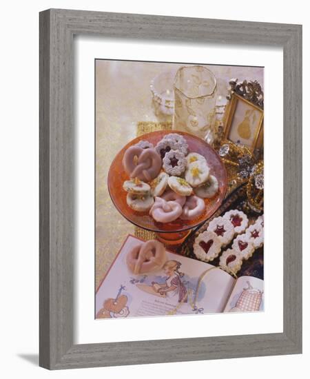 Punch Pretzels, Spitzbuben Cookies and Sandies with Dried Fruit-Eising Studio - Food Photo and Video-Framed Photographic Print