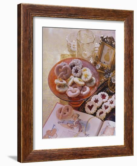 Punch Pretzels, Spitzbuben Cookies and Sandies with Dried Fruit-Eising Studio - Food Photo and Video-Framed Photographic Print