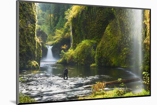 Punchbowl Falls in Eagle Creek, Columbia Gorge, Oregon, USA-Gary Luhm-Mounted Photographic Print