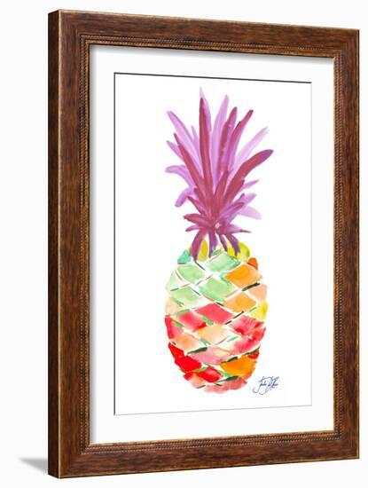 Punchy Pineapple I-Julie DeRice-Framed Art Print