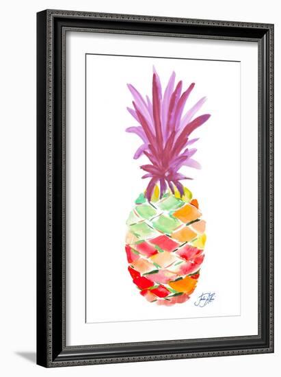 Punchy Pineapple I-Julie DeRice-Framed Art Print