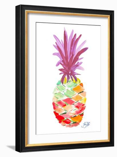 Punchy Pineapple I-Julie DeRice-Framed Art Print