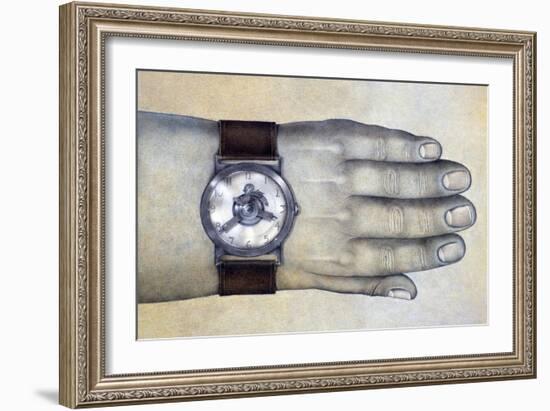 Punctuality-Wayne Anderson-Framed Giclee Print