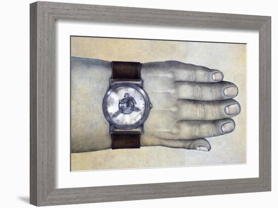 Punctuality-Wayne Anderson-Framed Giclee Print