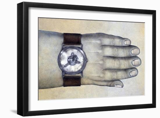 Punctuality-Wayne Anderson-Framed Giclee Print