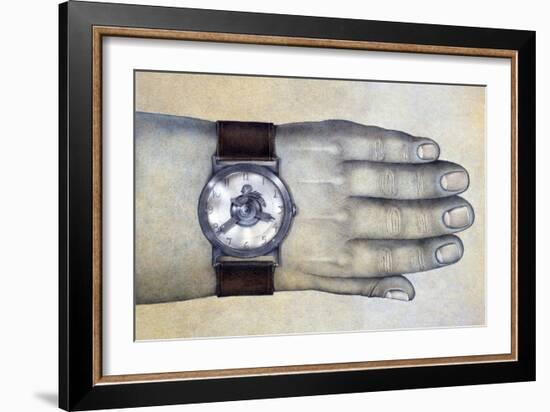 Punctuality-Wayne Anderson-Framed Giclee Print