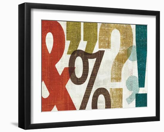 Punctuated I-Michael Mullan-Framed Art Print