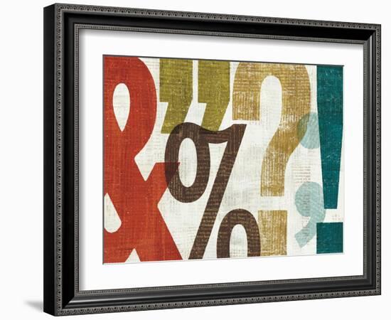 Punctuated I-Michael Mullan-Framed Art Print