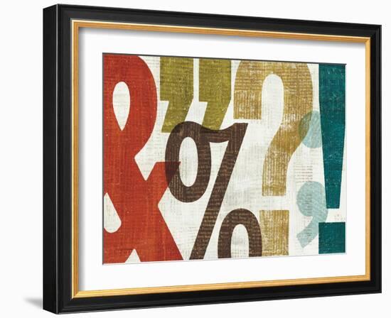 Punctuated I-Michael Mullan-Framed Art Print