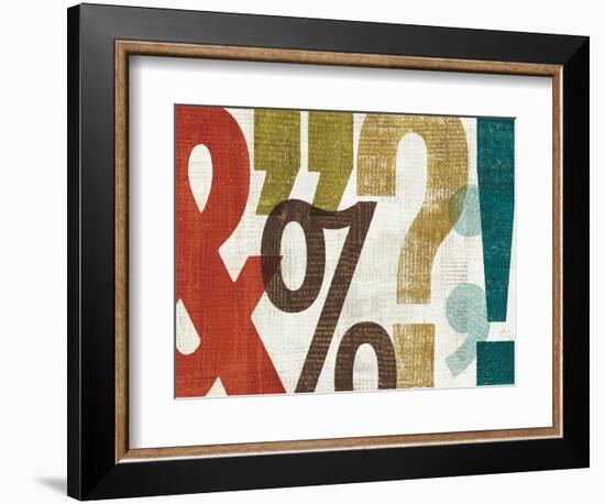 Punctuated I-Michael Mullan-Framed Art Print