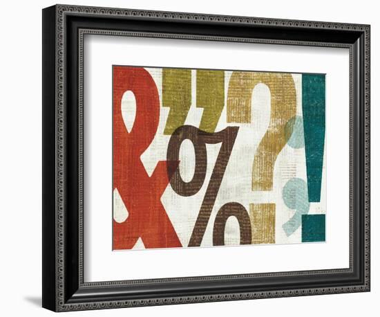 Punctuated I-Michael Mullan-Framed Art Print