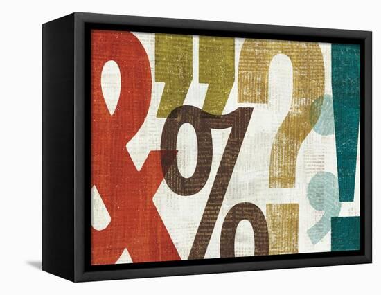 Punctuated I-Michael Mullan-Framed Stretched Canvas