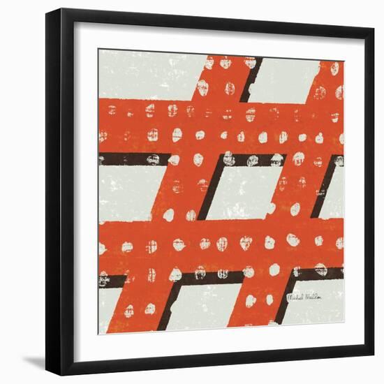 Punctuated Square IV-Michael Mullan-Framed Art Print