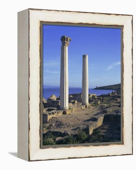 Punic/Roman Ruins of City Founded by Phoenicians in 730 BC, Tharros, Sardinia, Italy, Europe-Sheila Terry-Framed Premier Image Canvas