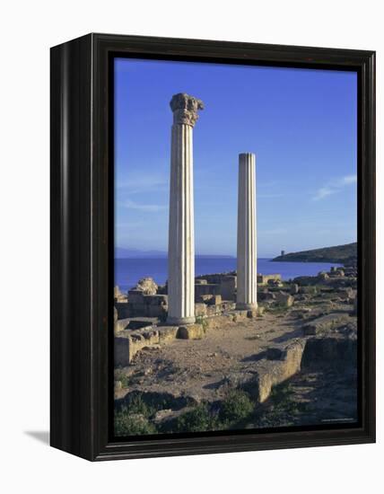 Punic/Roman Ruins of City Founded by Phoenicians in 730 BC, Tharros, Sardinia, Italy, Europe-Sheila Terry-Framed Premier Image Canvas