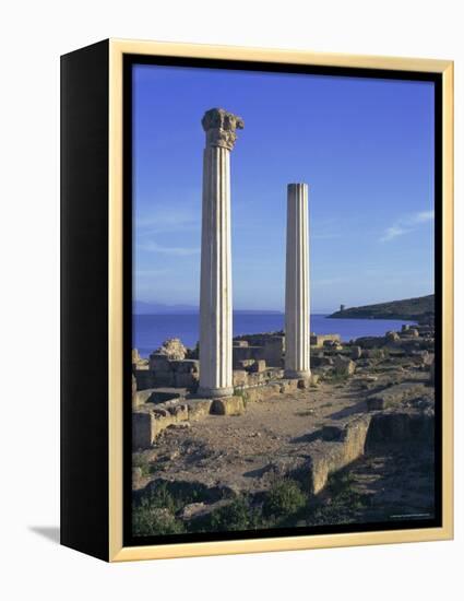 Punic/Roman Ruins of City Founded by Phoenicians in 730 BC, Tharros, Sardinia, Italy, Europe-Sheila Terry-Framed Premier Image Canvas
