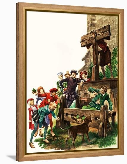 Punishment in Tudor Times-Peter Jackson-Framed Premier Image Canvas
