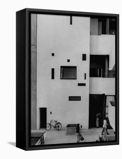 Punjab High Court Building, Designed by Le Corbusier-James Burke-Framed Premier Image Canvas