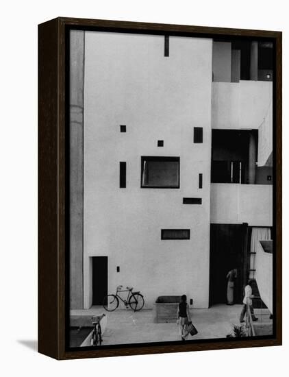 Punjab High Court Building, Designed by Le Corbusier-James Burke-Framed Premier Image Canvas