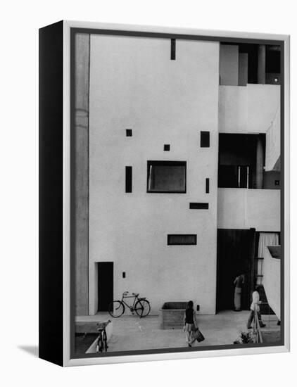 Punjab High Court Building, Designed by Le Corbusier-James Burke-Framed Premier Image Canvas