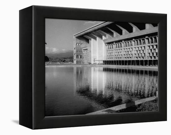 Punjab High Court Building, Designed by Le Corbusier-null-Framed Premier Image Canvas