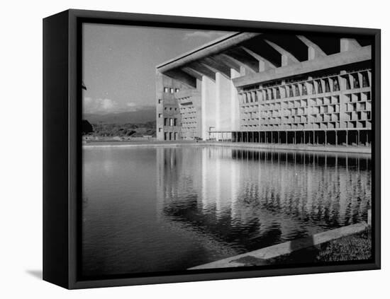 Punjab High Court Building, Designed by Le Corbusier-null-Framed Premier Image Canvas